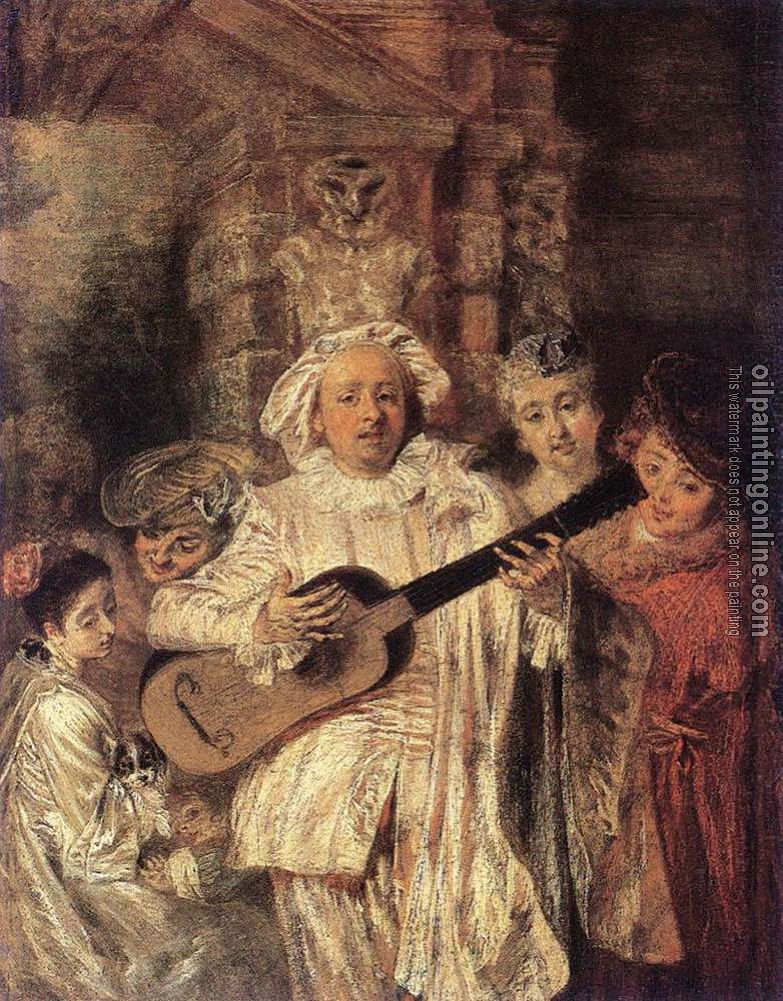 Watteau, Jean-Antoine - Gilles and his Family